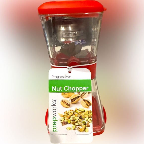 PROGRESSIVE PREPWORKS NUT CHOPPER COOK BAKE TOOL RED PECAN WALNUT ALMOND PEANUT - Picture 1 of 4
